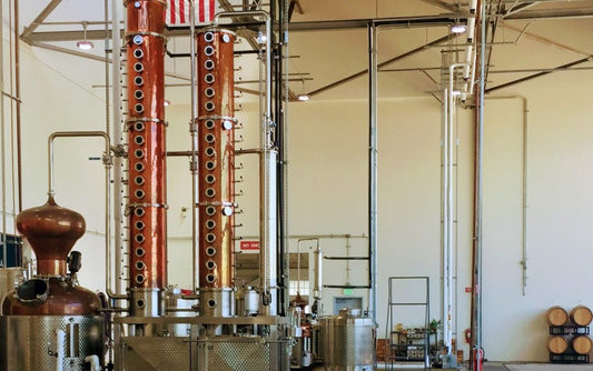 Alcohol distillation factory