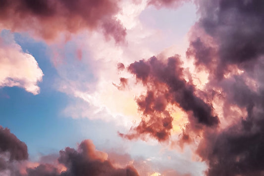 bright pink clouds representing the potential for better days ahead for those using essential oils for anxiety