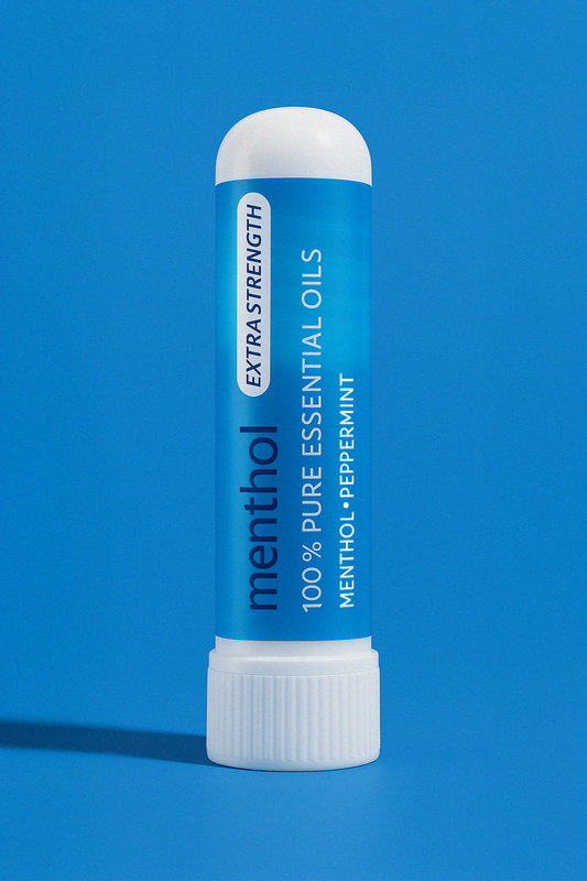 Menthol and Peppermint Essential Oil Inhaler Nasal Stick for Congestion Relief and calm