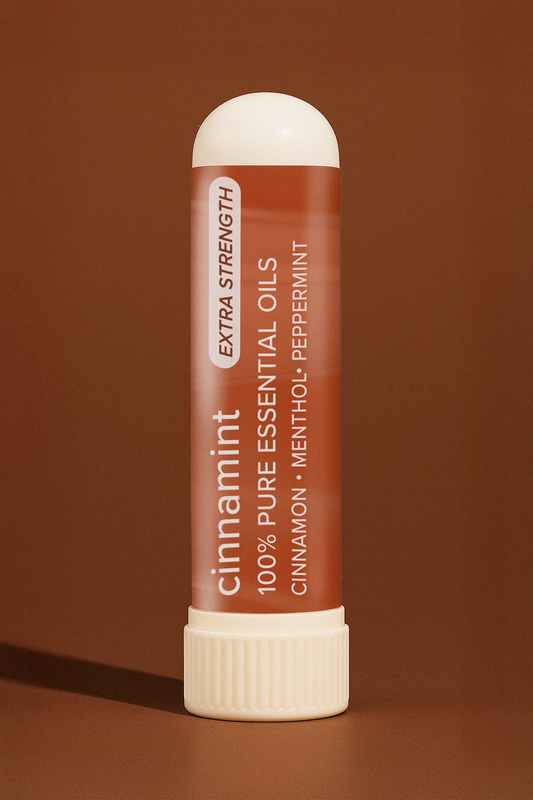 Menthol and Cinnamon Essential Oil Inhaler Nasal Stick for Congestion Relief and calm