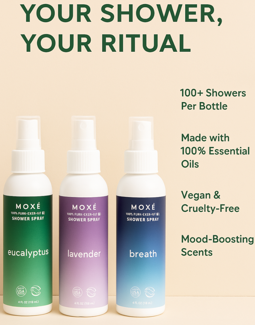 Aromatherapy Shower Spray Variety Pack (2 oz, Pack of 4)