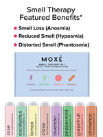 Man Reading MOXĒ  Smell Therapy Guide from MOXĒ  Smell Therapy Kit