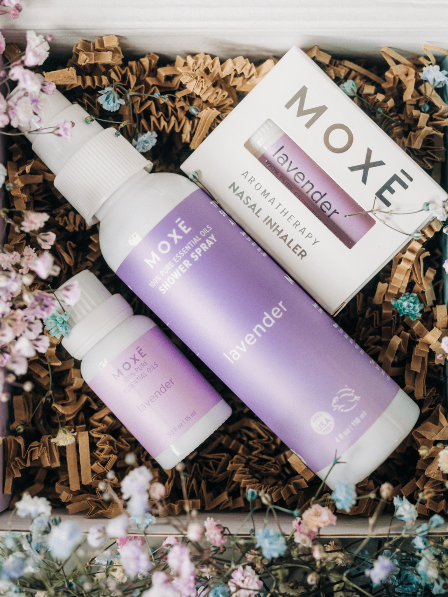 MOXĒ Lavender Aromatherapy Gift Set