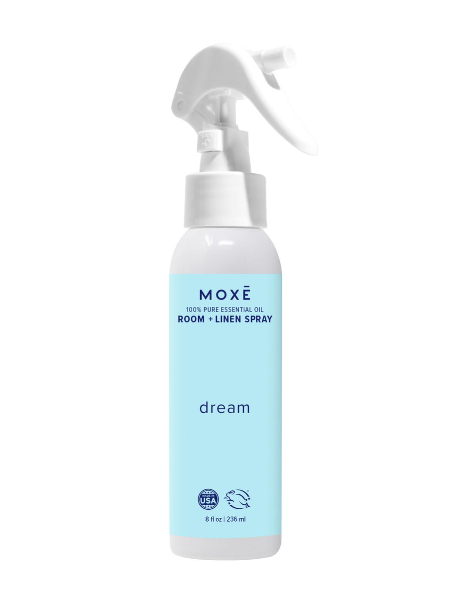 DREAM Linen & Room Spray, Calming Blend of Essential Oils, 8oz - MOXĒ