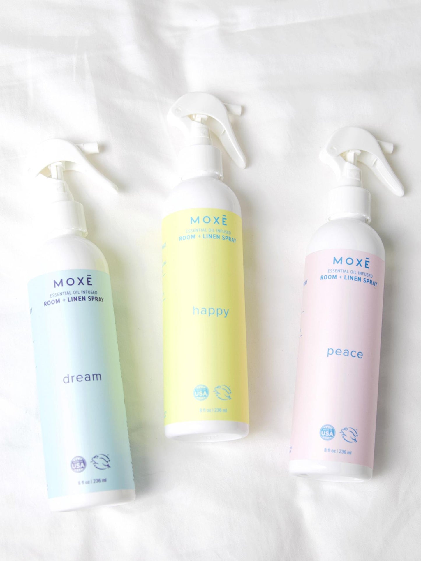 Pack of 3 MOXĒ Dream Room + Linen Spray