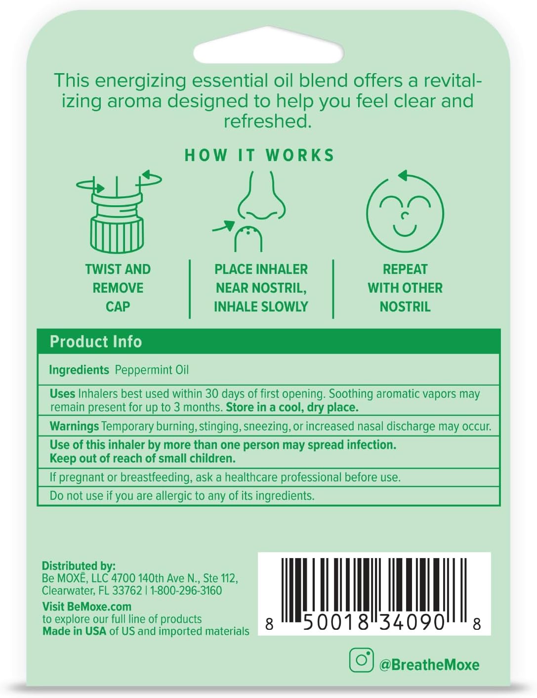Peppermint Nasal Inhaler