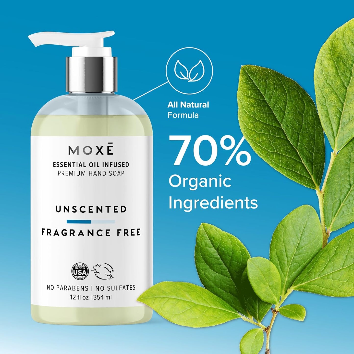 Unscented Liquid Hand Soap - 12 ounces