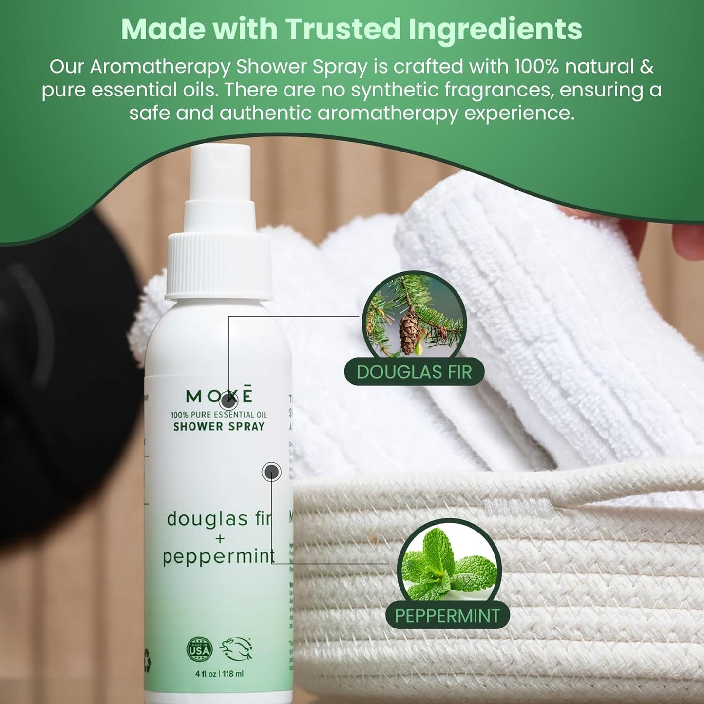 Douglas Fir and Peppermint Shower Spray