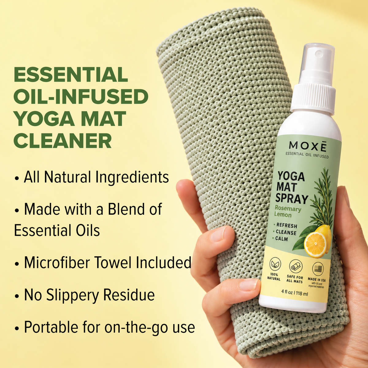 Rosemary Lemon Yoga Mat Cleaning Spray