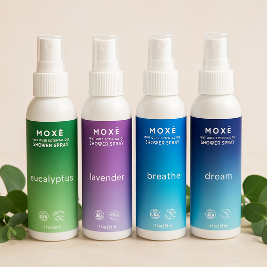 Aromatherapy Shower Spray Variety Pack (2 oz, Pack of 4)