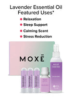 Three MOXĒ Lavender Aromatherapy Nasal Inhalers