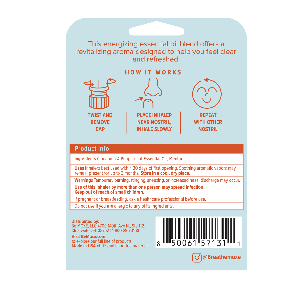 Cinnamint Extra Strength Nasal Inhaler