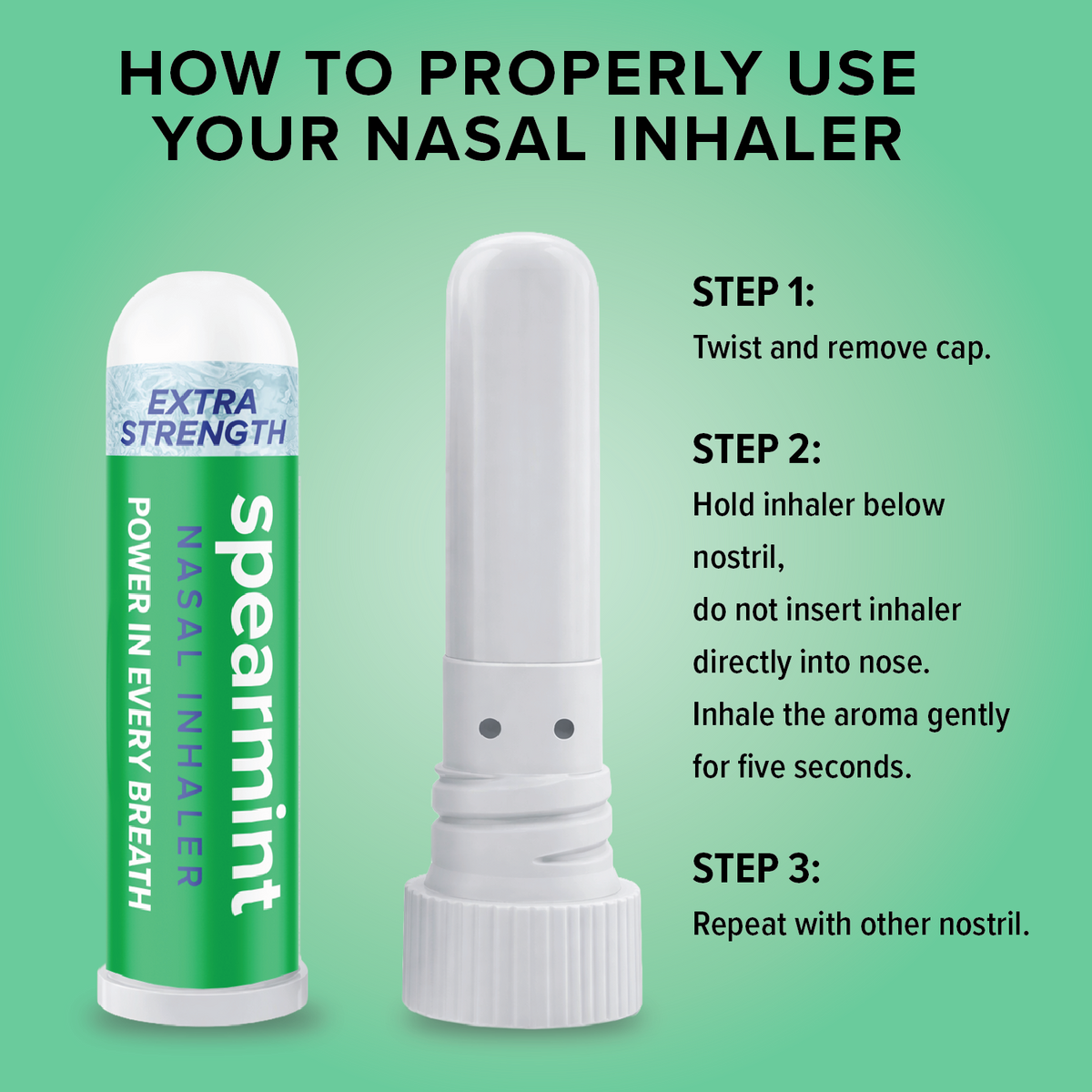 Spearmint Extra Strength Nasal Inhaler