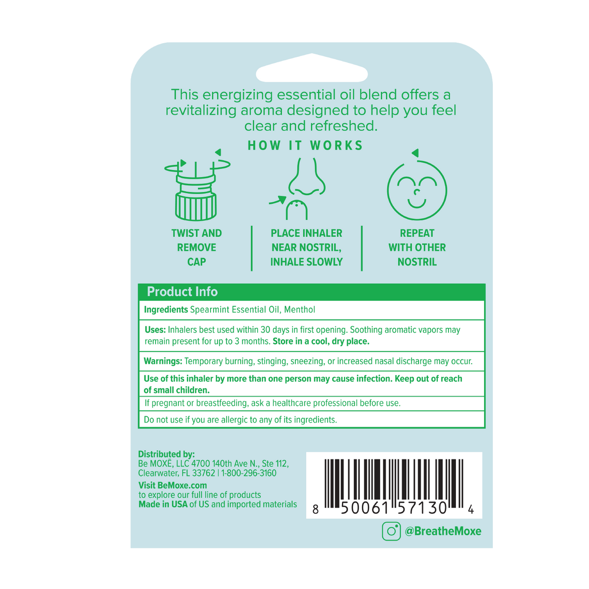 Spearmint Extra Strength Nasal Inhaler