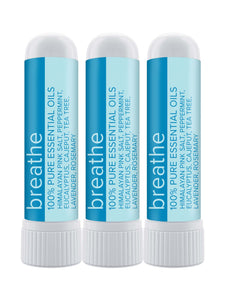 Pack of 3 MOXĒ Breathe Aromatherapy Nasal Inhaler