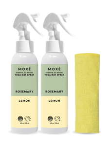 MOXĒ Rosemary Lemon Yoga Mat Spray 2-Pack
