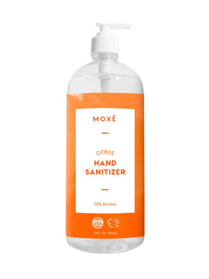MOXĒ Citrus Hand Sanitizer with Hypoallergic Gel Formula