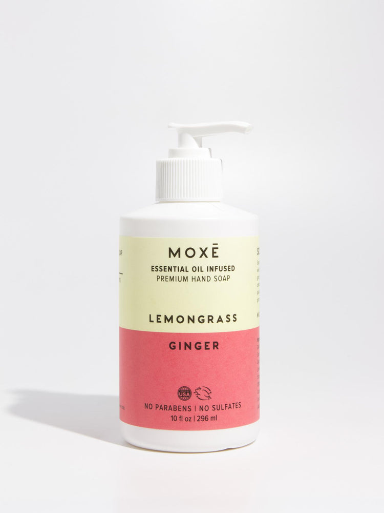 
                
                    Load image into Gallery viewer, MOXĒ Lemongrass Ginger Hand Soap
                
            