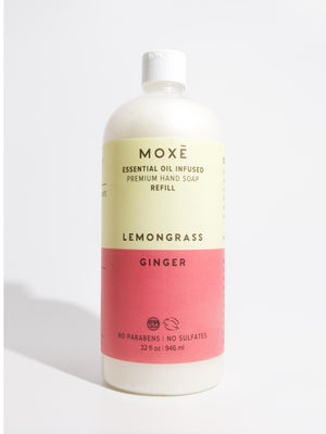 
                
                    Load image into Gallery viewer, MOXĒ Lemongrass Ginger Refill Hand Soap
                
            
