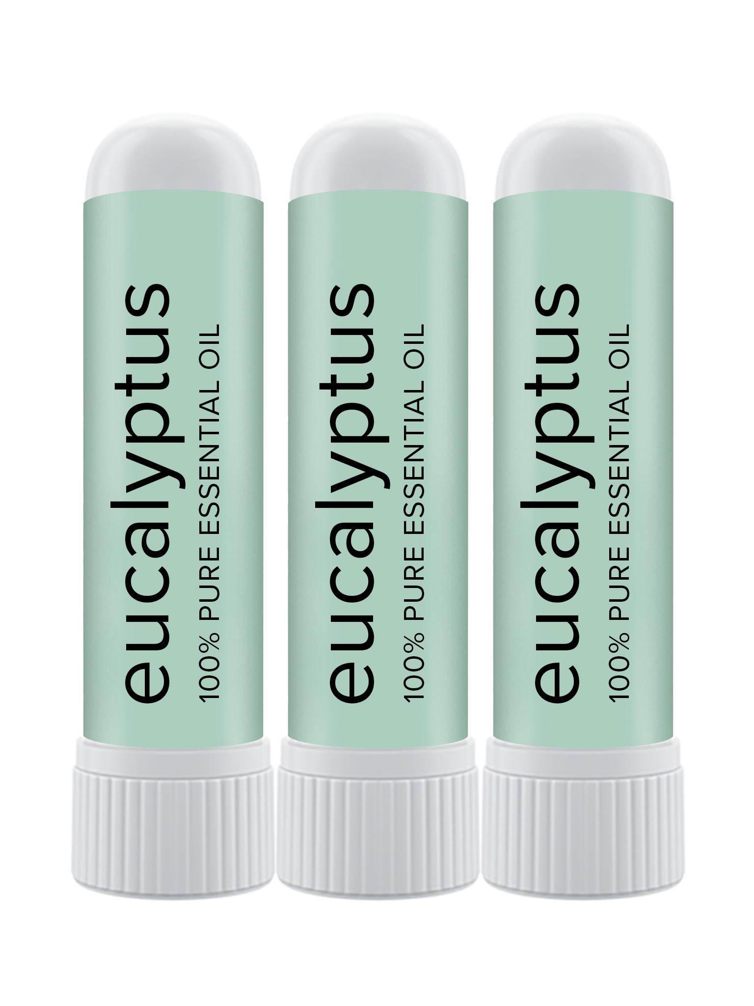 Pack of 3 MOXĒ Eucalyptus Aromatherapy Nasal Inhaler