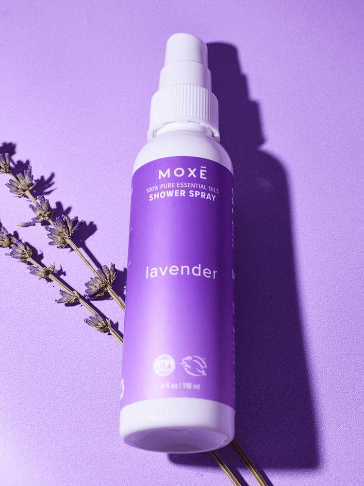 
                
                    Load image into Gallery viewer, MOXĒ  100% Pure Lavender Essential Oil Shower Spray
                
            