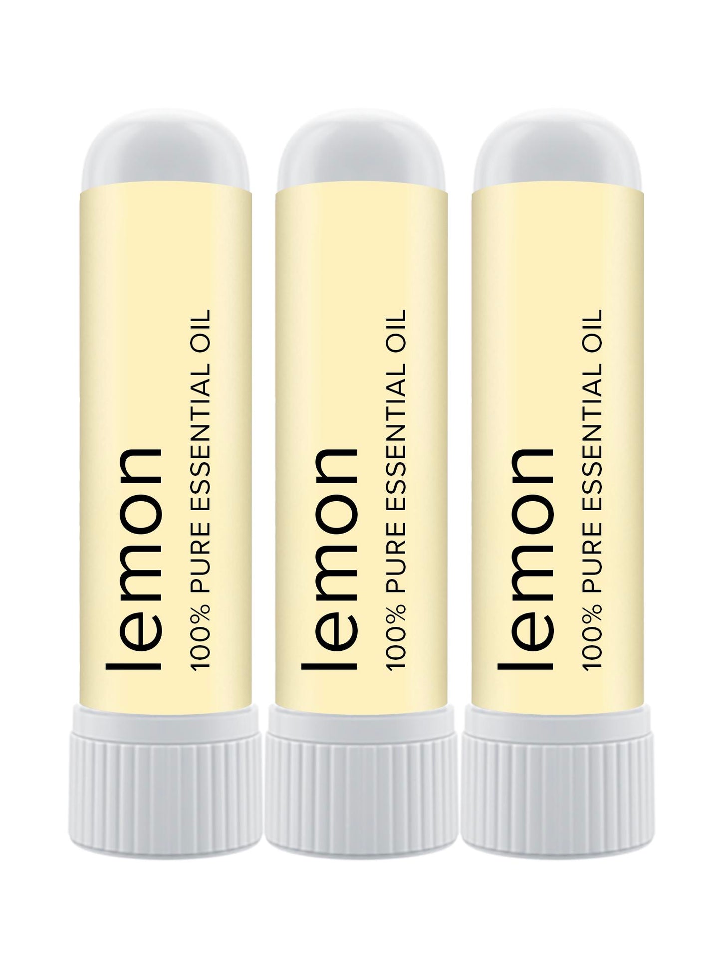 3 Pack Lemon Essential Oil Nasal Inhaler