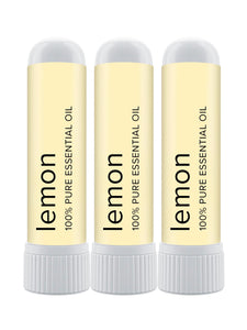 3 Pack Lemon Essential Oil Nasal Inhaler